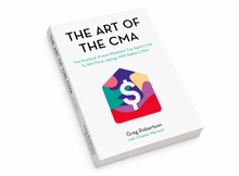 Load image into Gallery viewer, The Art of the CMA book by Greg Robertson with Charles Warnock, featuring a white cover with black title text, a colorful house icon with a dollar sign, and a clean white background.
